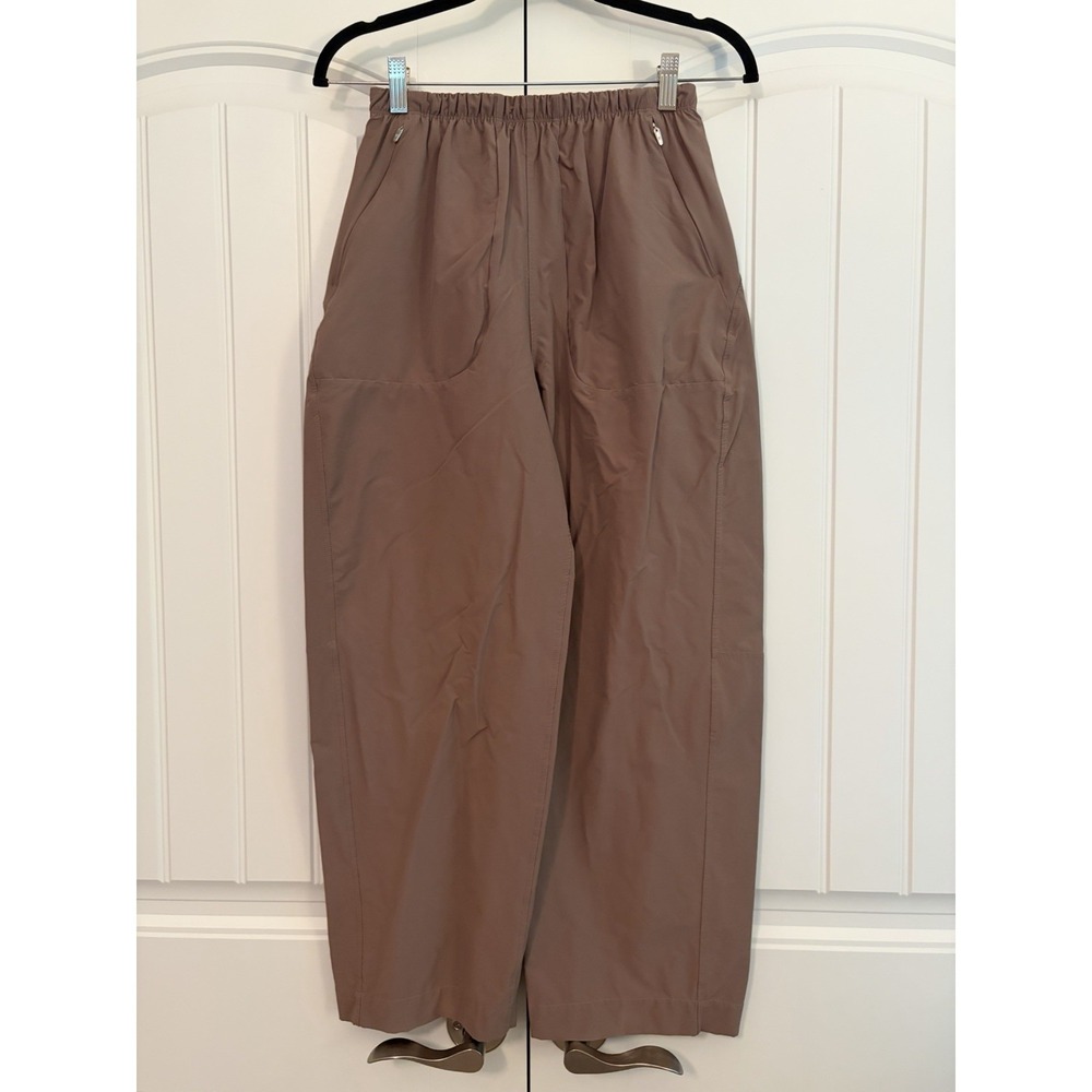 Lululemon Lightweight Mid-Rise Barrel-Leg Cropped Pant Taupetastic Women's Sz 4